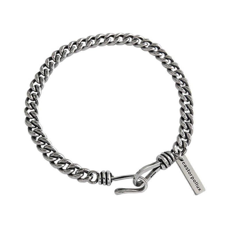 Vinatge Hollow Chain 925 Sterling Silver Bracelet